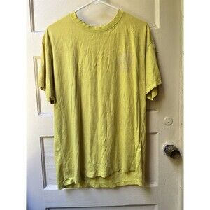 Desigual Mens Yellow Graphic Tee Lg Sun Burst Streetwear Rave Party Festival